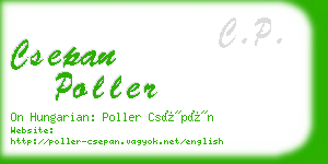 csepan poller business card